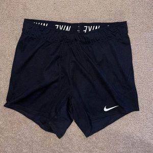 black nike shorts